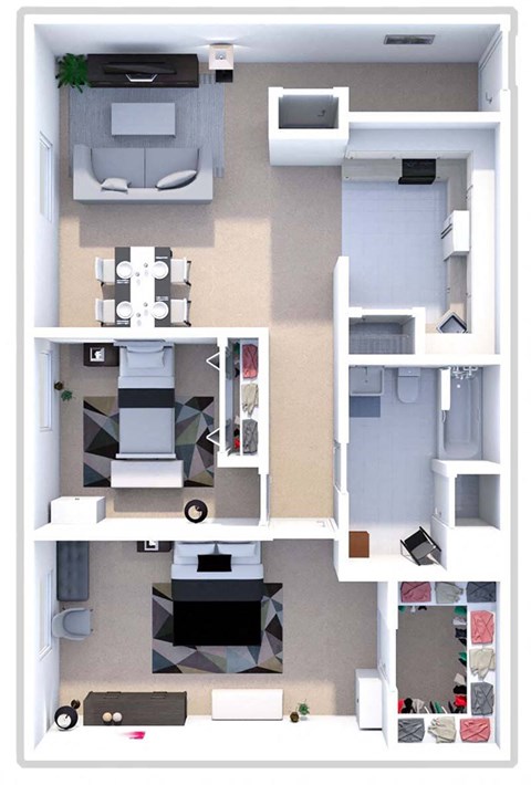 a floor plan of a house